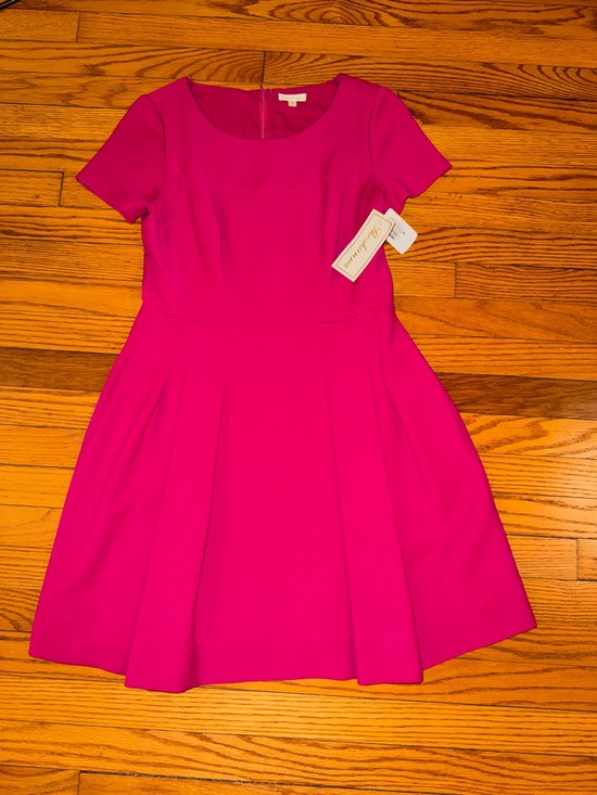 Shoshanna Dresses & Skirts - Shoshanna Magenta Short-Sleeve Fit-and-Flare Dress, size 8 NWT!